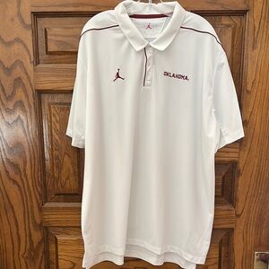 Jordan White Polo Shirt with Jumpman Logo